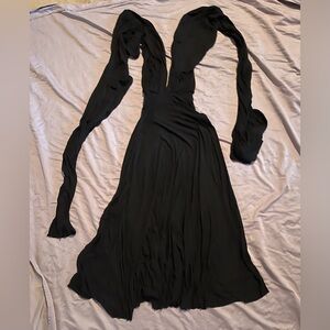 Lulu’s multi style Convertible Maci Dress black size xs